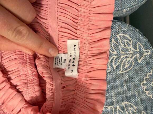 Current Air Los Angeles Pink Smocked Tiered Ruffle Mini Skirt - Picture 3 of 5